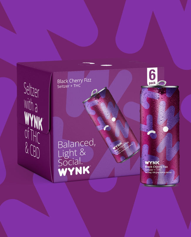 WYNK Seltzer Black Cherry Fizz