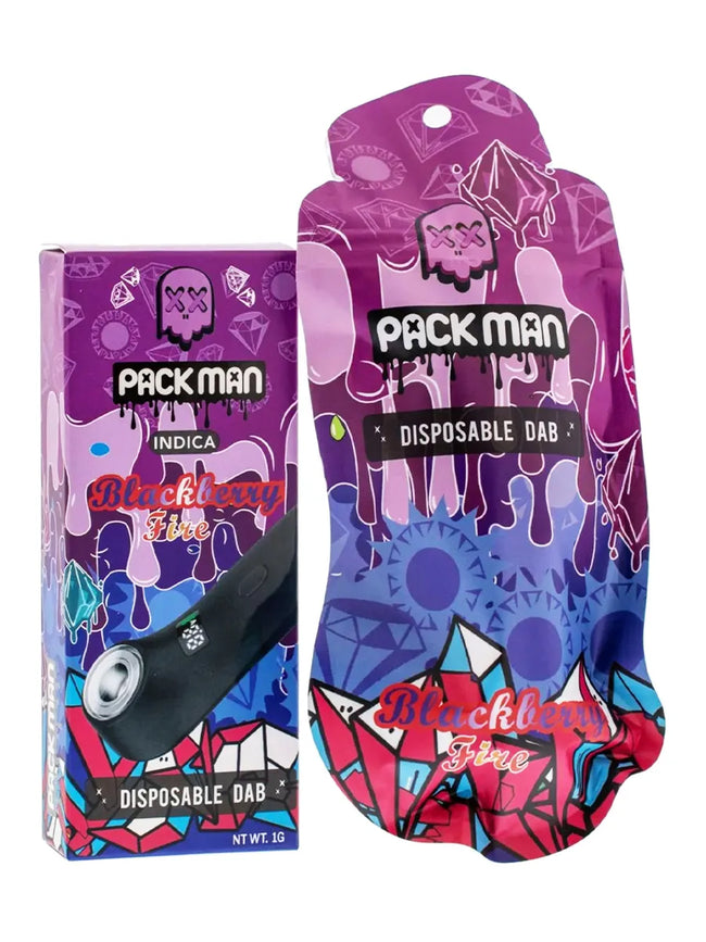 Blackberry Fire Pack Man THCA Disposable Dab 1G