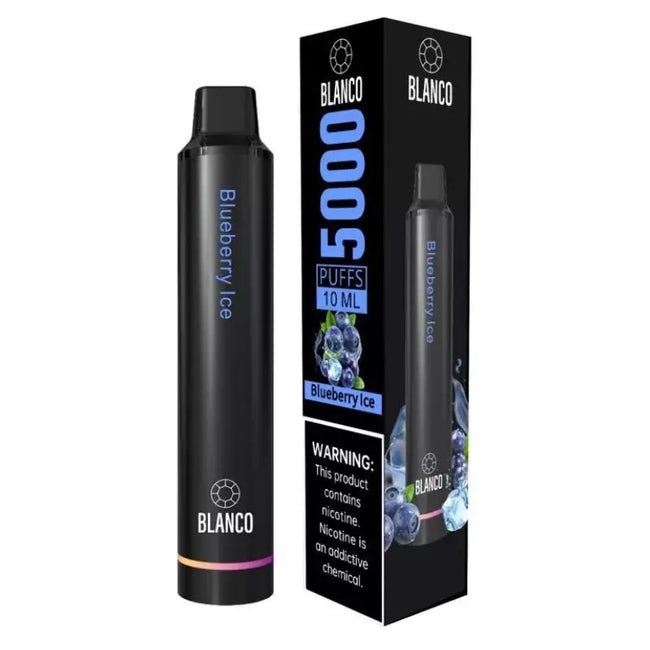 Blanco Rechargeable Disposable 5000 Puffs - Blueberry Ice Best Sales Price - Disposables