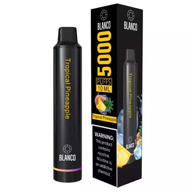 Blanco Rechargeable Disposable 5000 Puffs - Tropical Pineapple Best Sales Price - Disposables