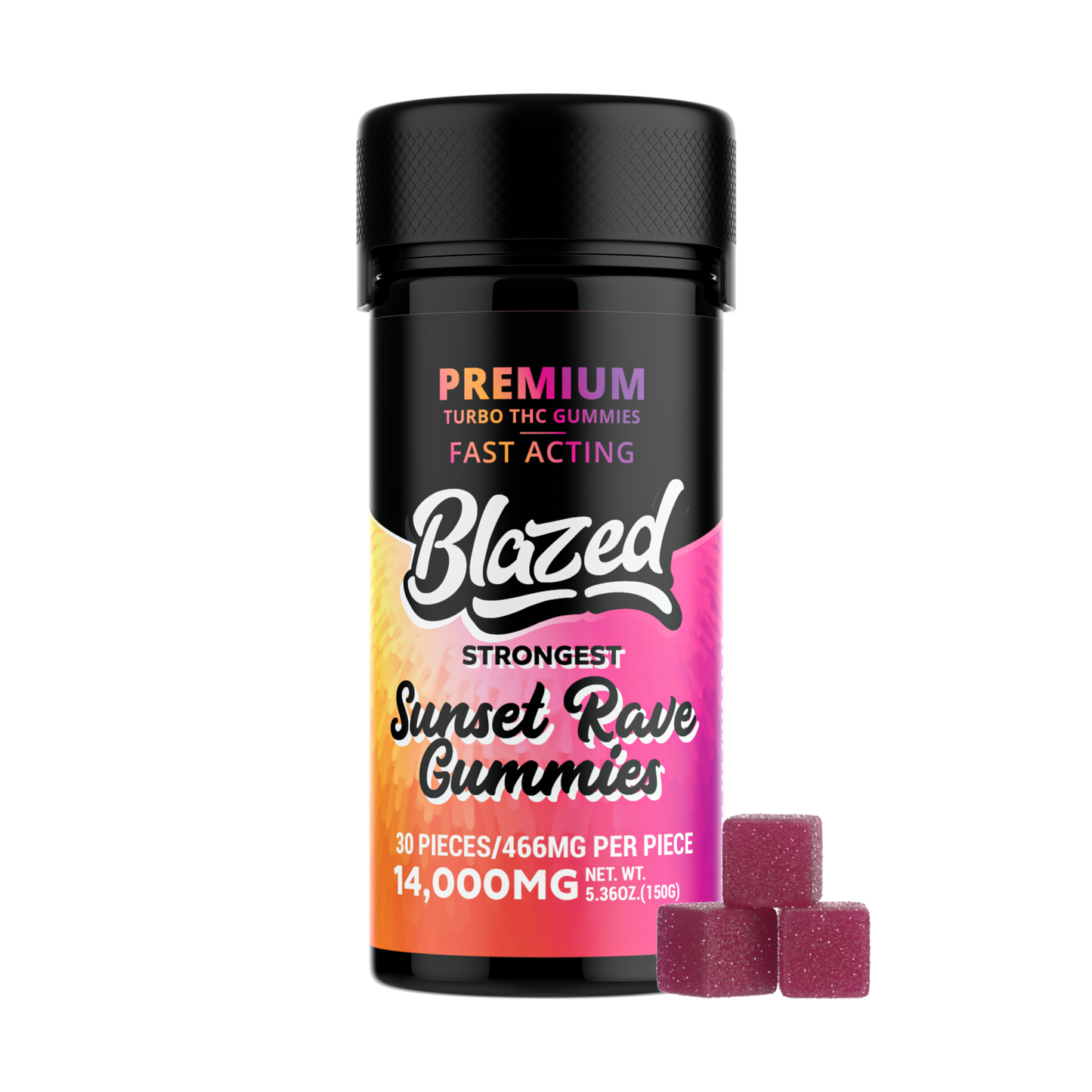 14,000MG Turbo THC Gummies – Blazed