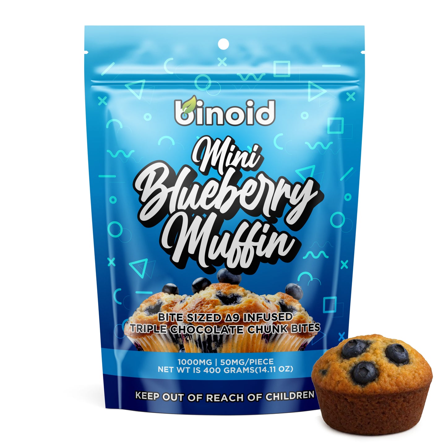 Delta 9 Mini Blueberry Muffin Bites – 1000MG (Limited Supply)