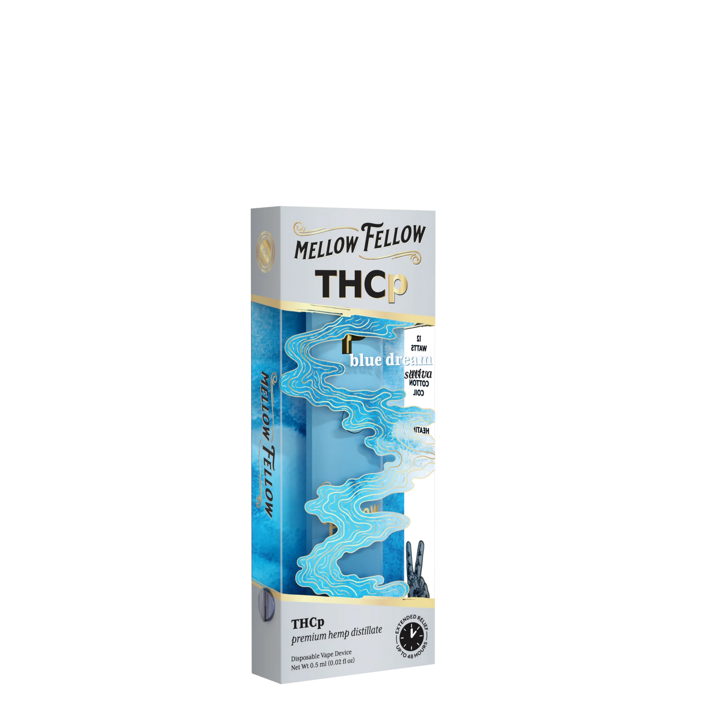 Mellow Fellow THCp 0.5g Disposable Vape - Blue Dream (Sativa) Best Sales Price - Vape Pens