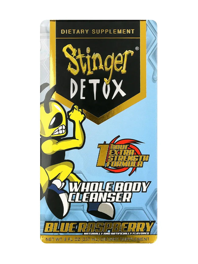 Blue Raspberry Stinger Detox Whole Body Cleanser Extra Strength Drink Liquid 8 FL OZ