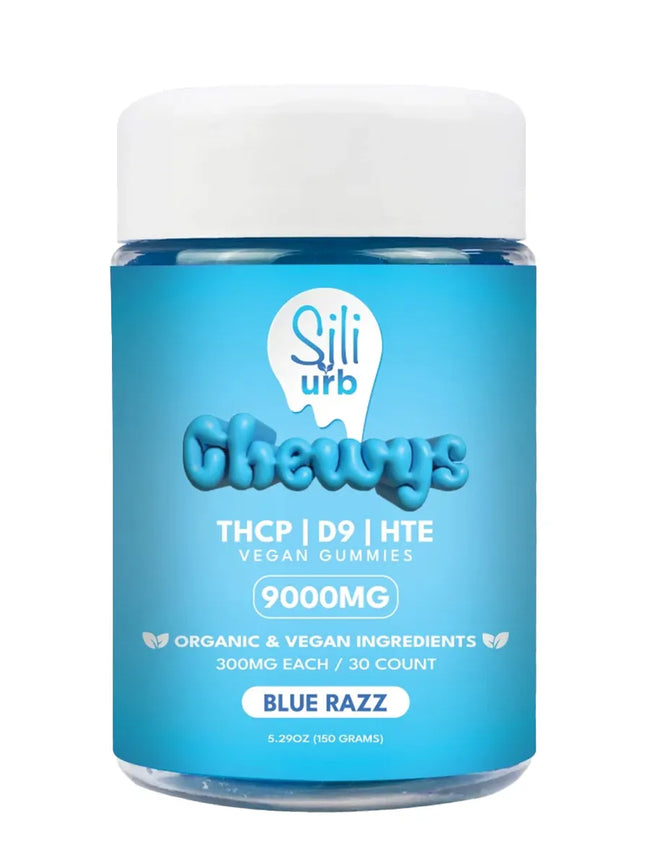 Blue Razz Sili x URB THCP | D9 | HTE Vegan Gummies 9000mg 30ct