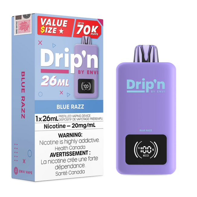 Blue Razz Envi Drip’n 70K Disposable Vape