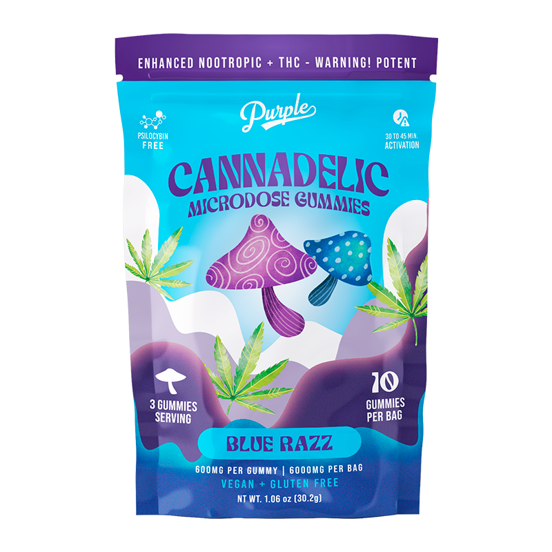 Purple Organics Cannadelics Microdose Gummies – 10CT