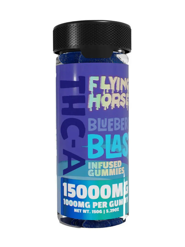 Blueberry Blast Flying Horse THCA Infused Gummies 15000MG 15ct