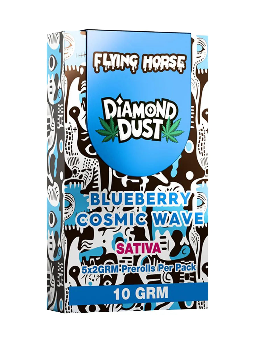 Blueberry Cosmic Wave Flying Horse Pre-Roll Diamond Dust 10G