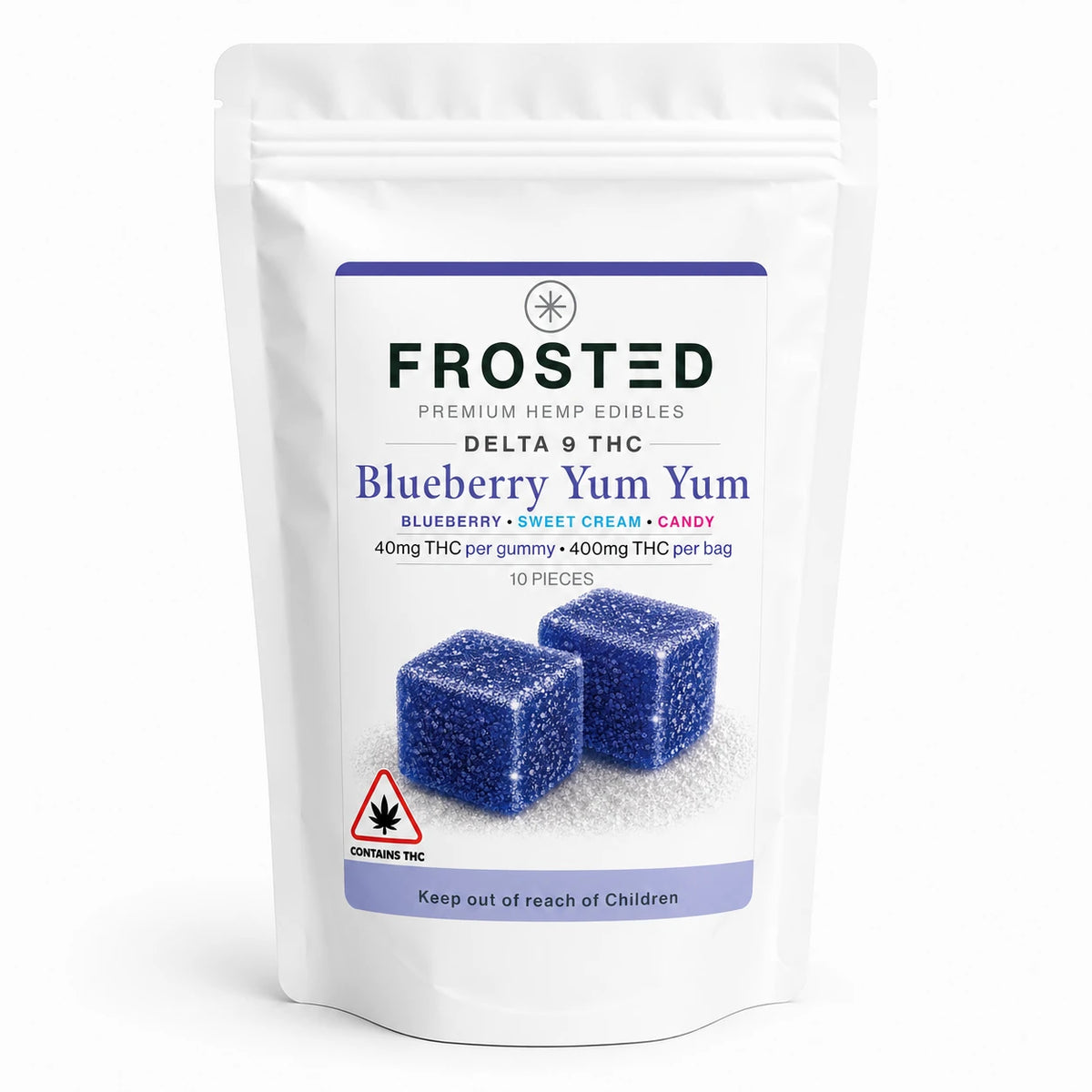 Frosted Delta 9 Gummies – 400MG (Limited Stock)