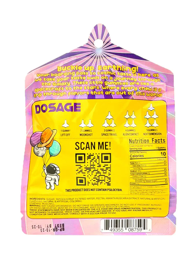 Grape Boarding Pass Amanita Shroom Gummies 1000mg