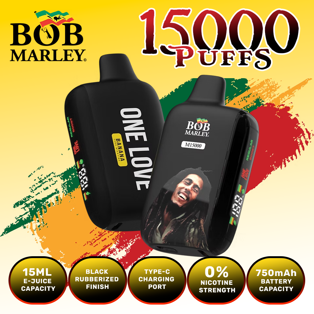 Bob Marley MT15000 Zero Nicotine Disposable (15000 Puffs)