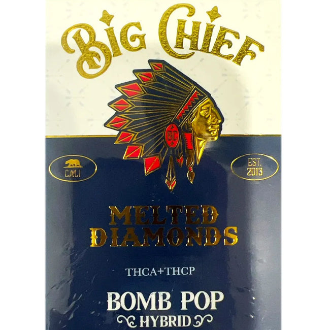 Bomb Pop Big Chief Melted Diamonds THCA+THCP Cart 2G