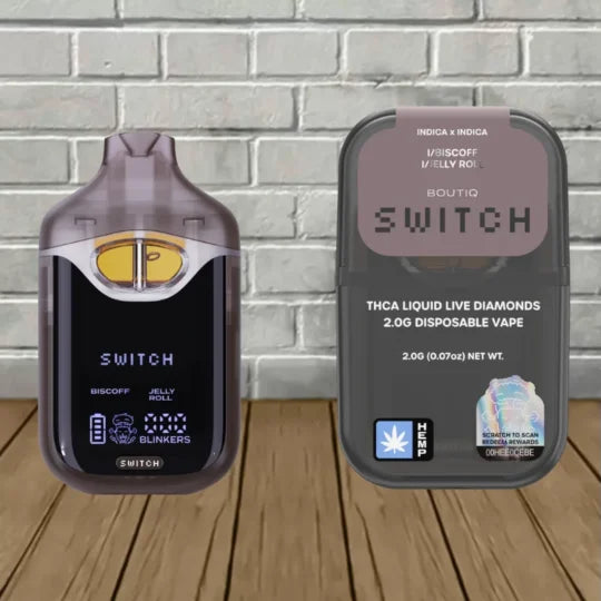 Boutiq Switch Glow THCa Liquid Diamonds Disposable Vape 2g