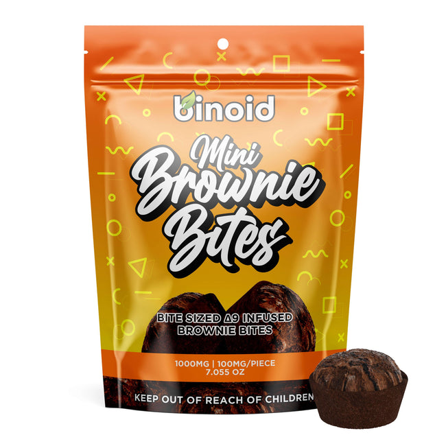 Binoid Delta 9 Mini Brownie Bites – 1000MG (Limited Supply) Best Sales Price - Gummies