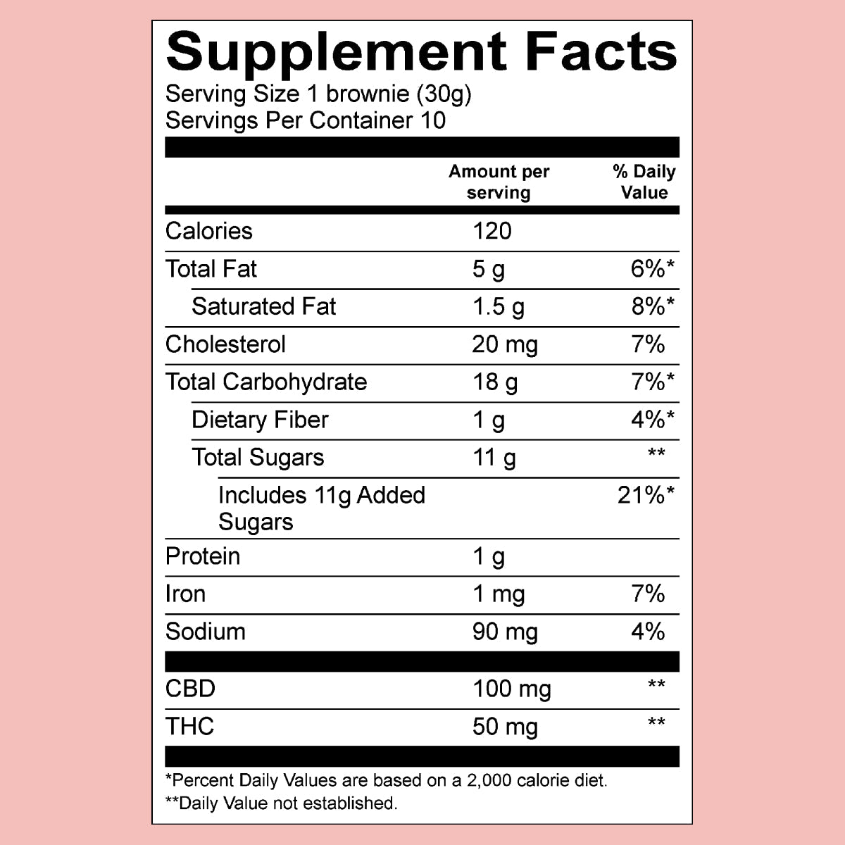 Cycling Frog Chocolate Brownie Bites, 50mg THC + 100mg CBD