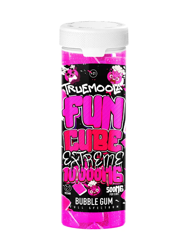 Bubble Gum Truemoola Fun Cube Extreme Full Spectrum Gummies 10000MG Best Sales Price - Gummies