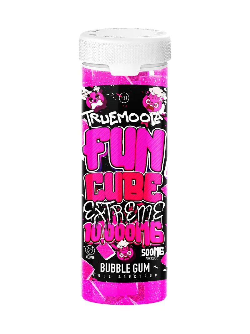 Bubble Gum Truemoola Fun Cube Extreme Full Spectrum Gummies 10000MG Best Sales Price - Gummies