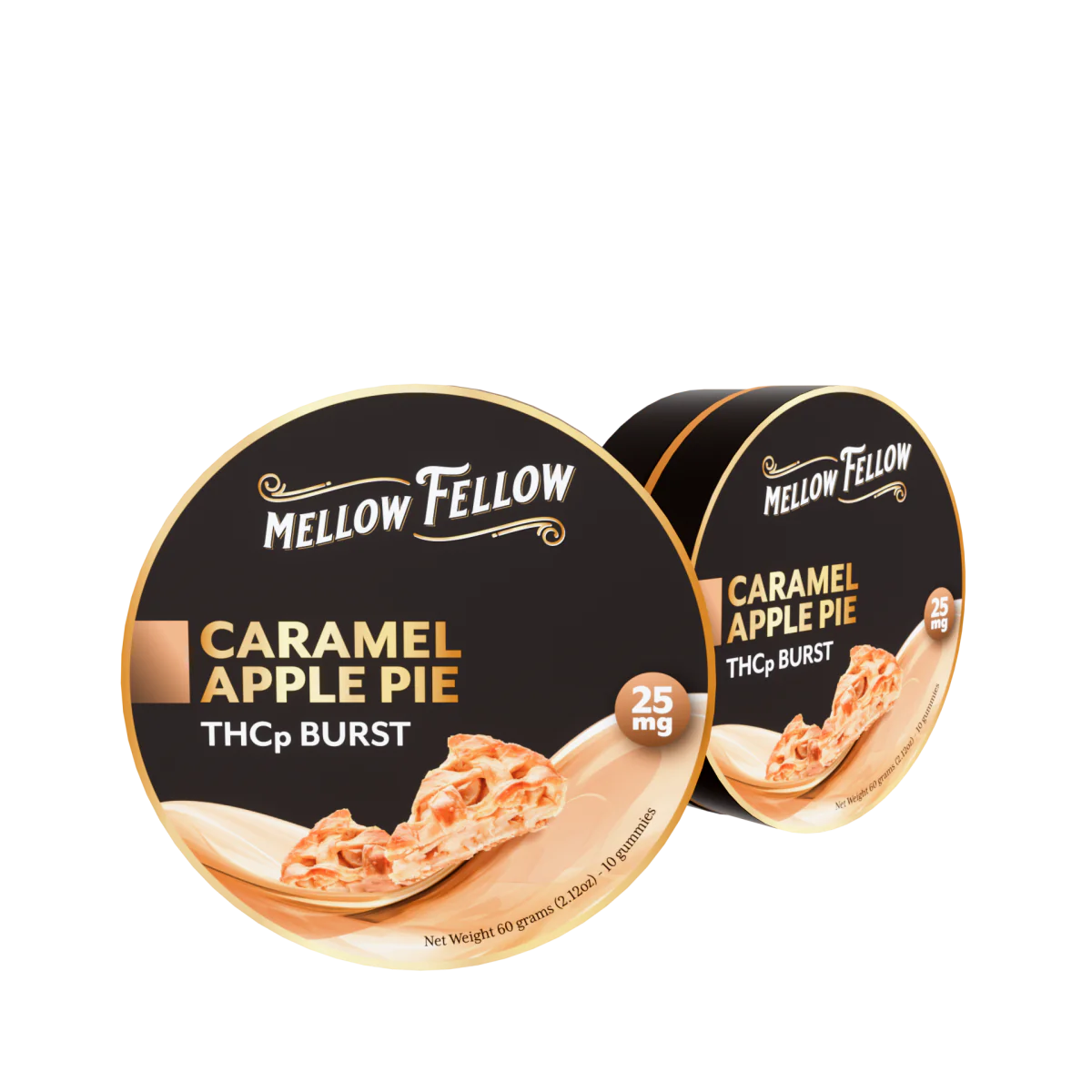 Mellow Fellow THCp Bursts Edibles - Caramel Apple Pie - 25mg