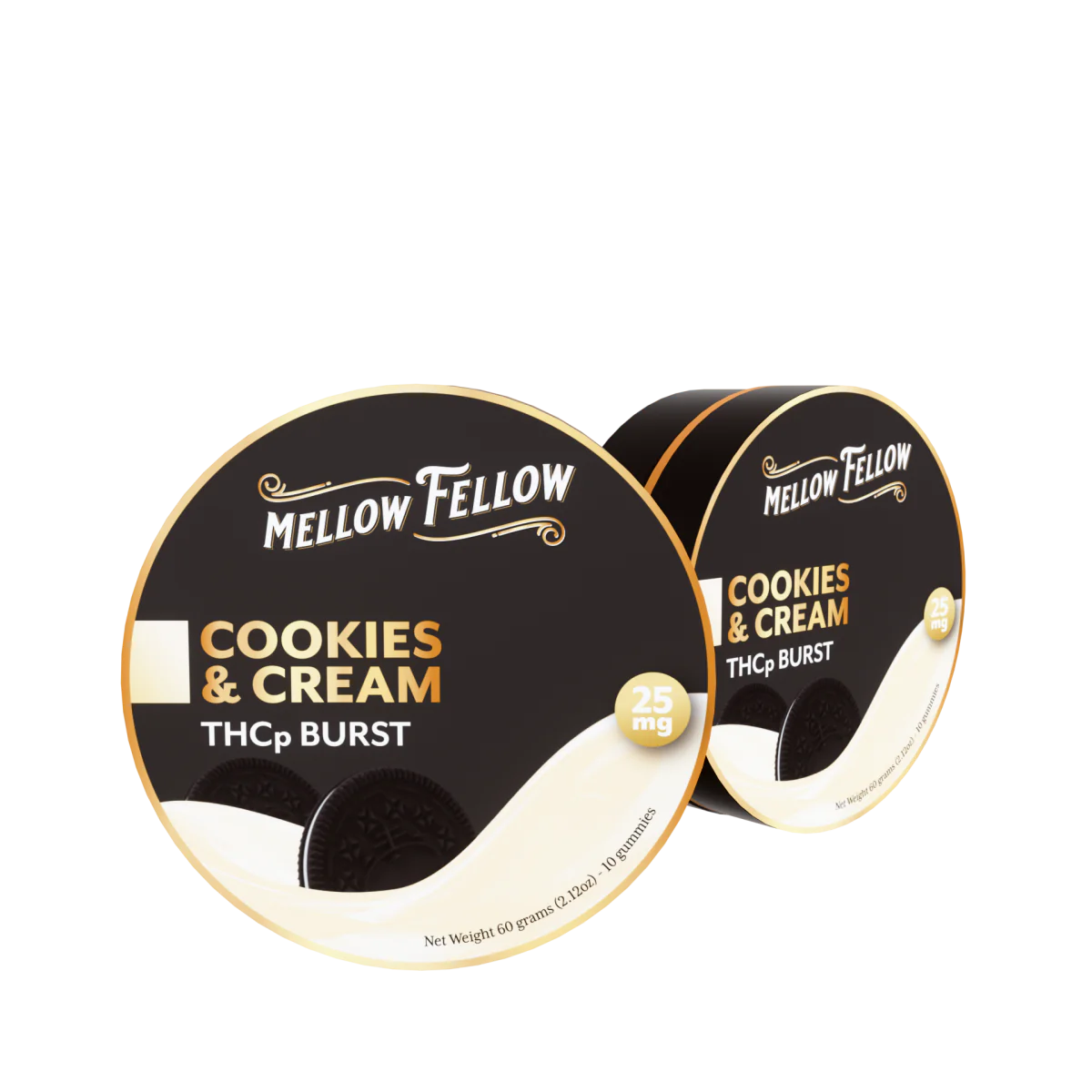 Mellow Fellow THCp Bursts Edibles - Cookies & Cream - 25mg