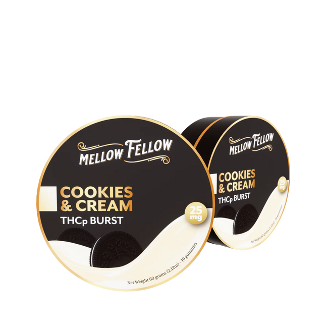 Mellow Fellow THCp Bursts Edibles - Cookies & Cream - 25mg