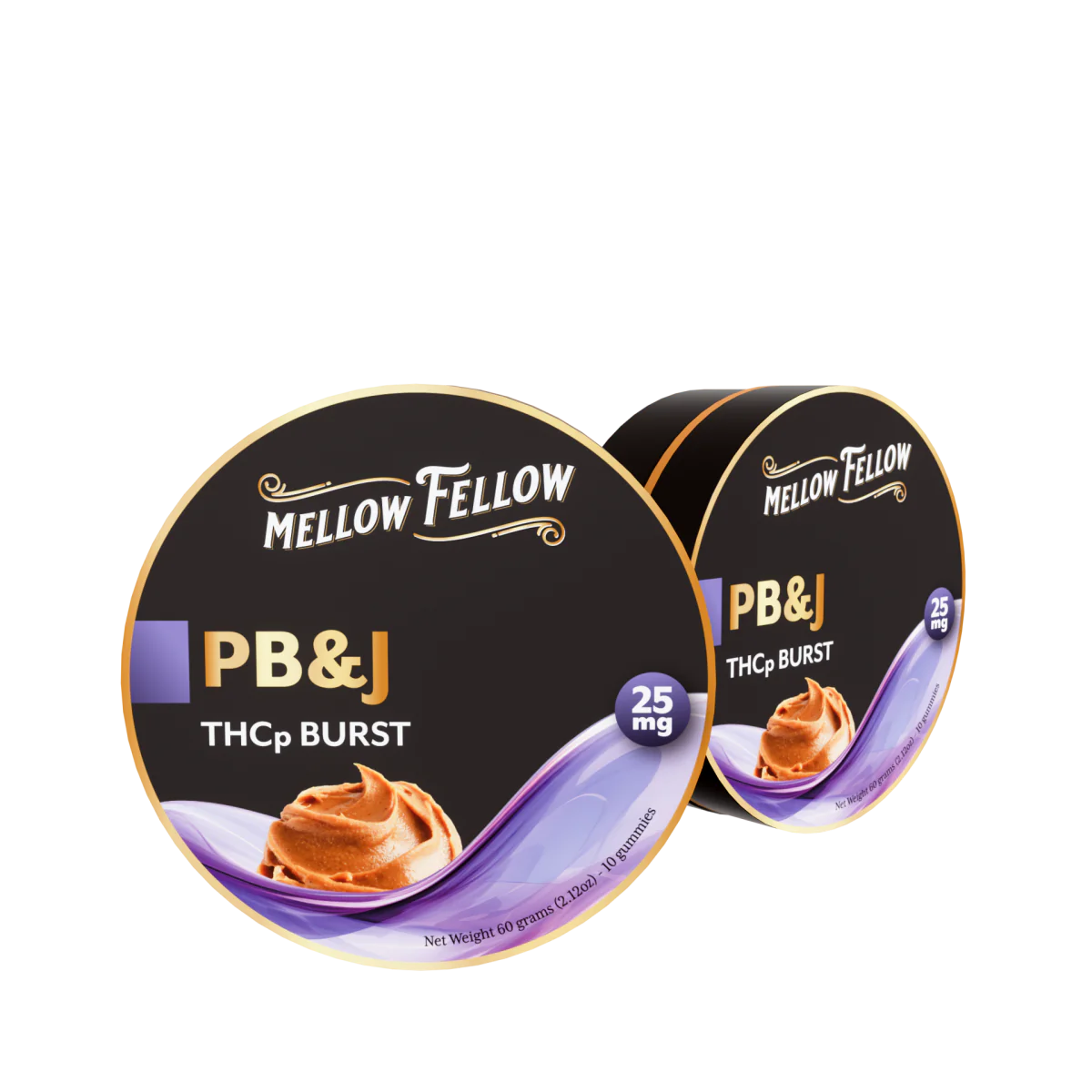 Mellow Fellow THCp Bursts Edibles - PB&J - 25mg