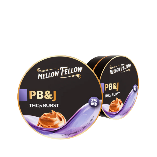 Mellow Fellow THCp Bursts Edibles - PB&J - 25mg