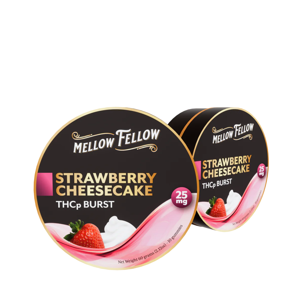 Mellow Fellow THCp Bursts Edibles - Strawberry Cheesecake - 25mg