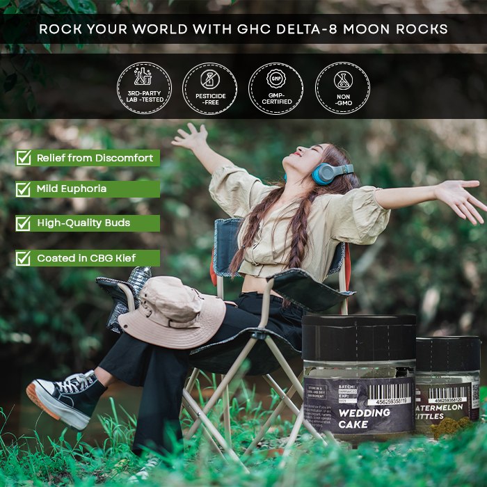 Green Herbal Care GHC Delta-8 Moon Rocks Best Sales Price - CBD