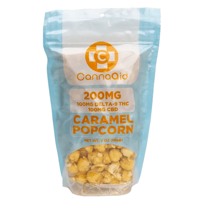 CannaAid | Delta 9 THC + CBD Flavored Popcorn - 200mg Best Sales Price - Gummies