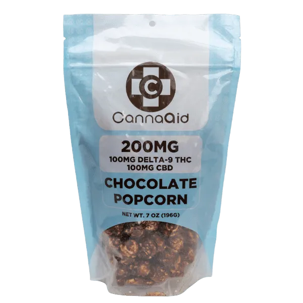 CannaAid | Delta 9 THC + CBD Flavored Popcorn - 200mg Best Sales Price - Gummies