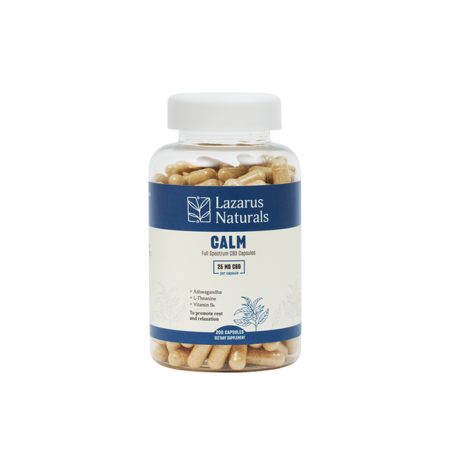 Lazarus Naturals CBD CAPSULES, CALM