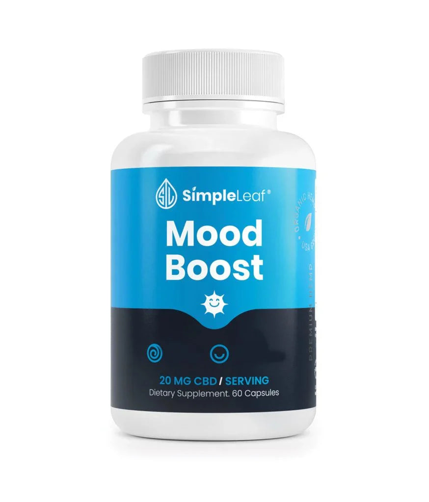 Simple Leaf Energy & Mood CBD Capsules - 1200mg