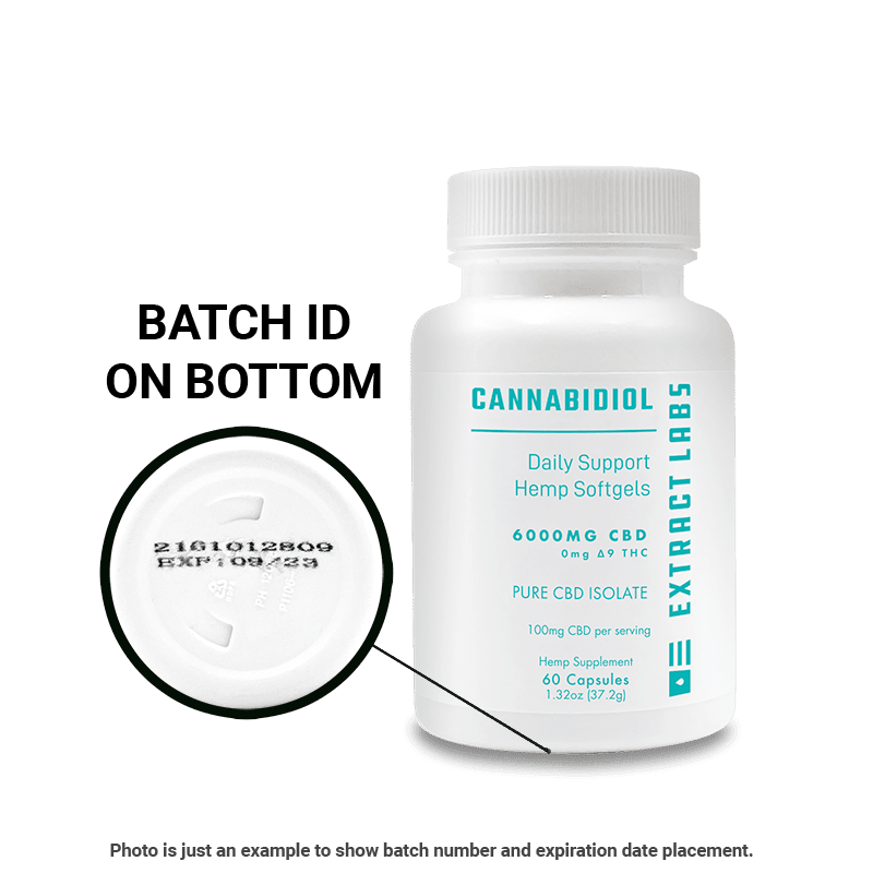 Extract Labs CBD Isolate Capsules | Daily Support