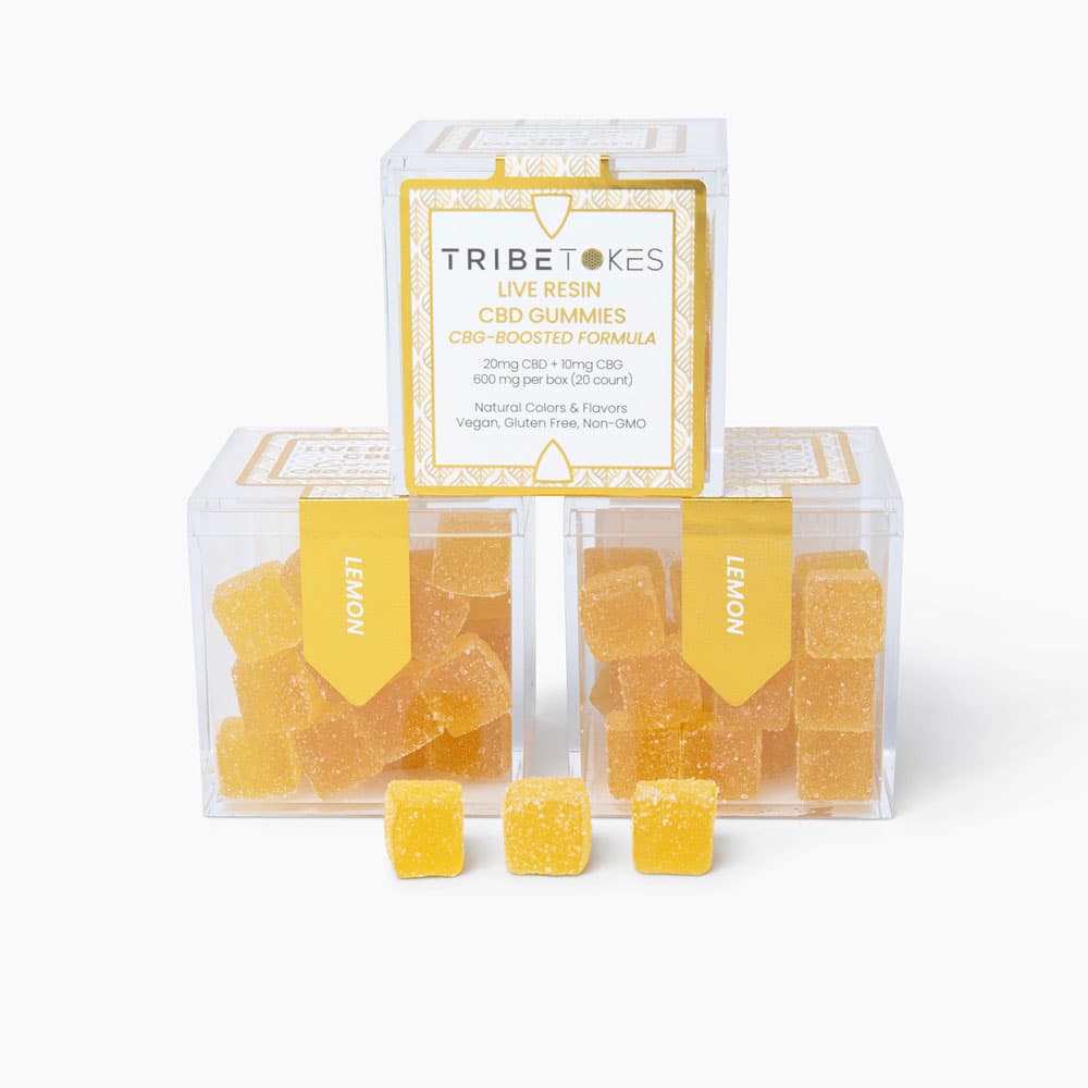 TribeTokes CBD Live Resin Gummies | Boosted with CBG | Vegan