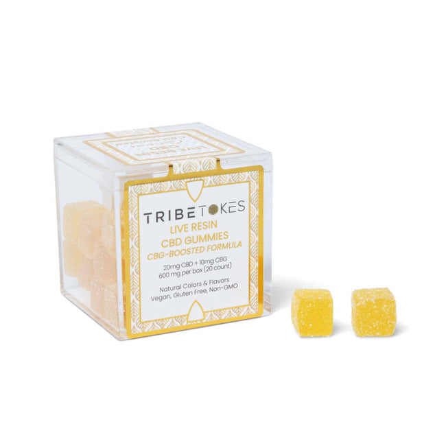 TribeTokes CBD Live Resin Gummies | Boosted with CBG | Vegan