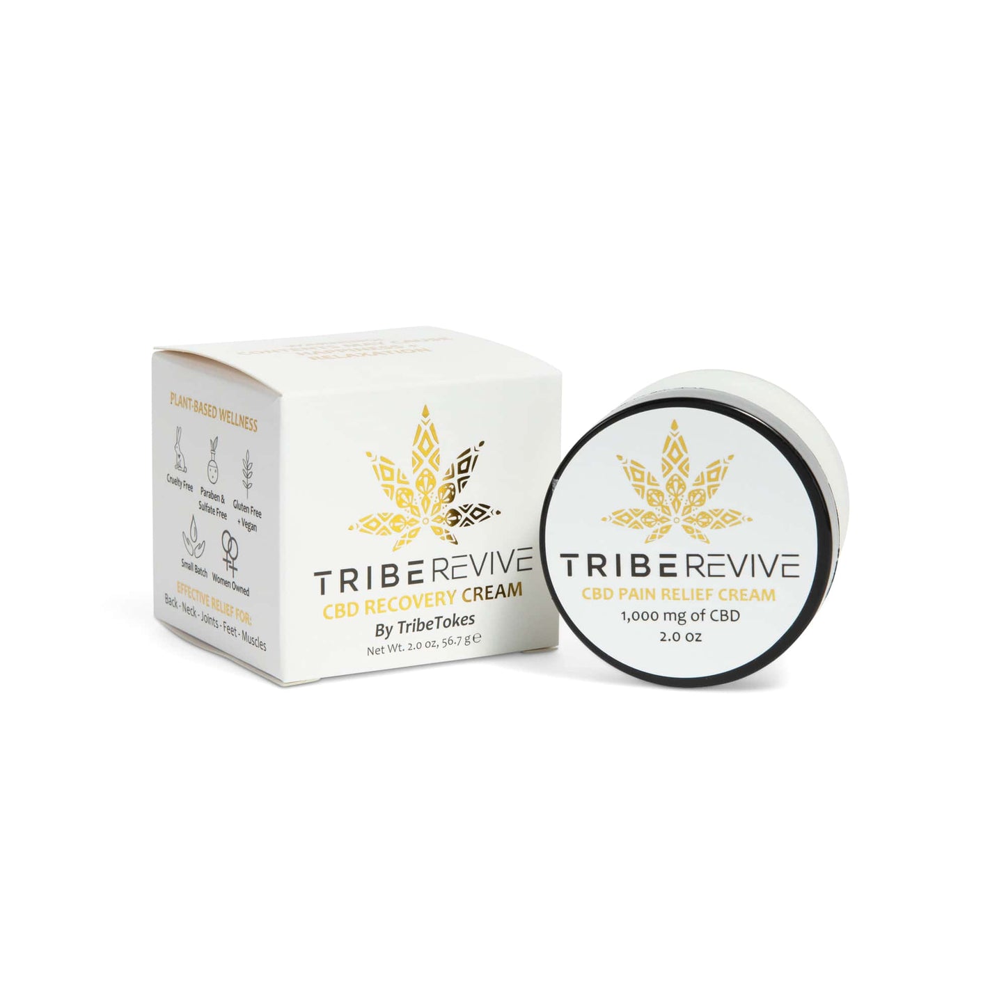 TribeTokes One of Each: D8 THC + CBD Pain Creams | Buy Together + Save $10