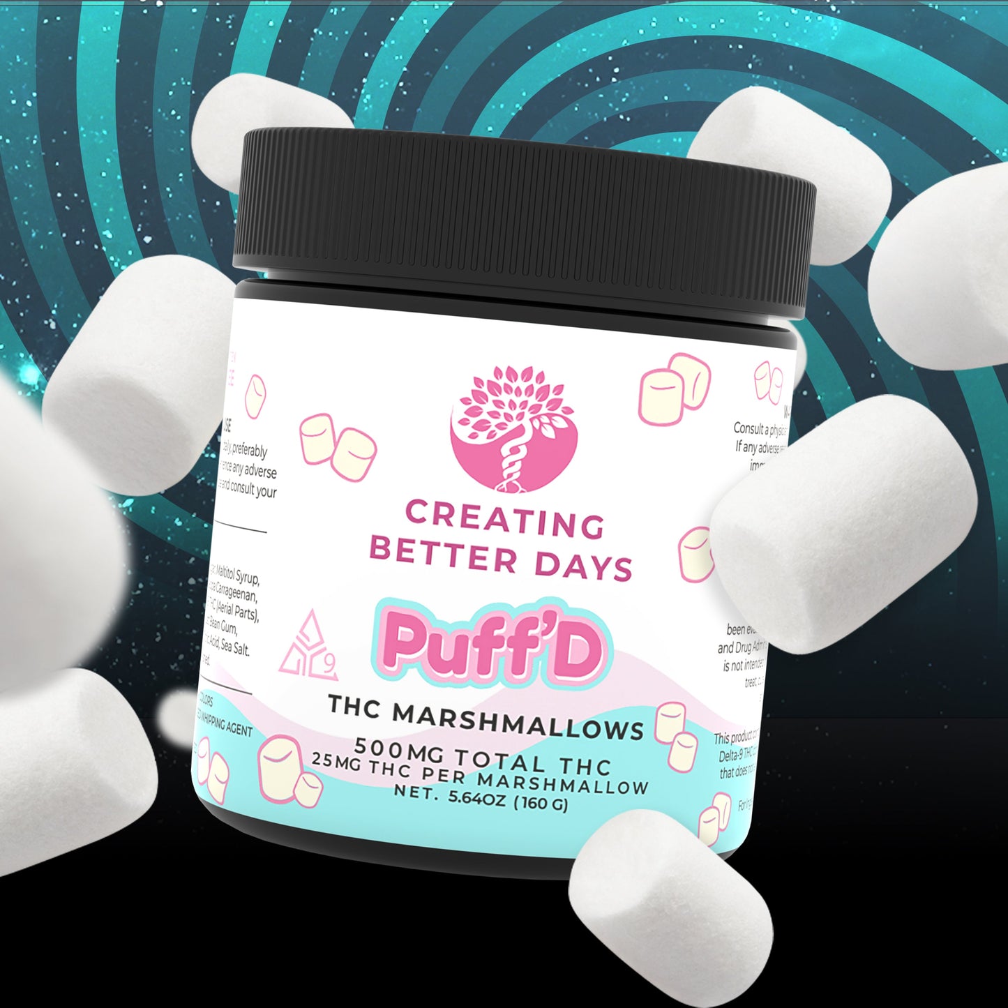 Creating Better Days THC Marshmallows 500 MG