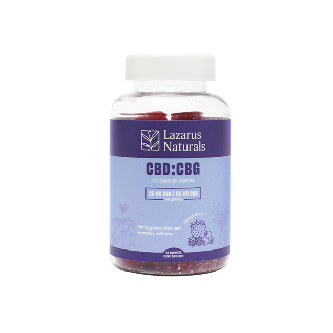Lazarus Naturals CBD+CBG GUMMIES
