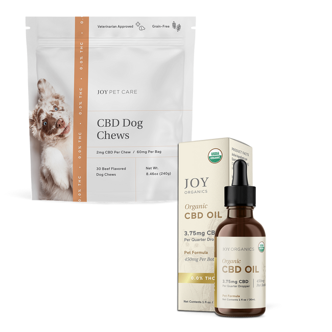 Joy Organics CBD Dog Chews & 450 mg Tincture