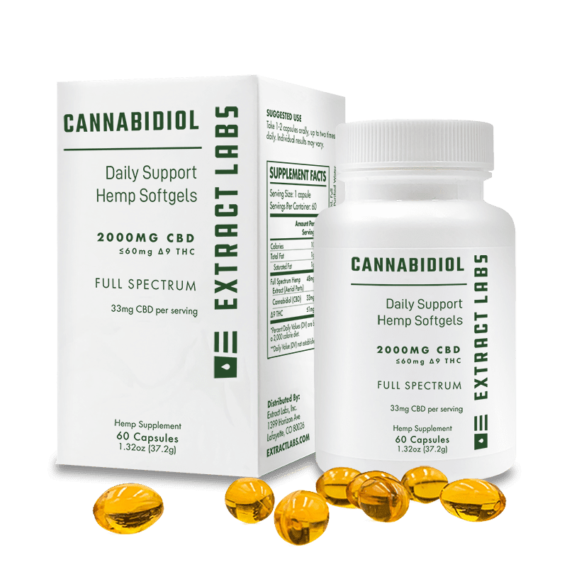 Extract Labs CBD Capsules | Daily Support