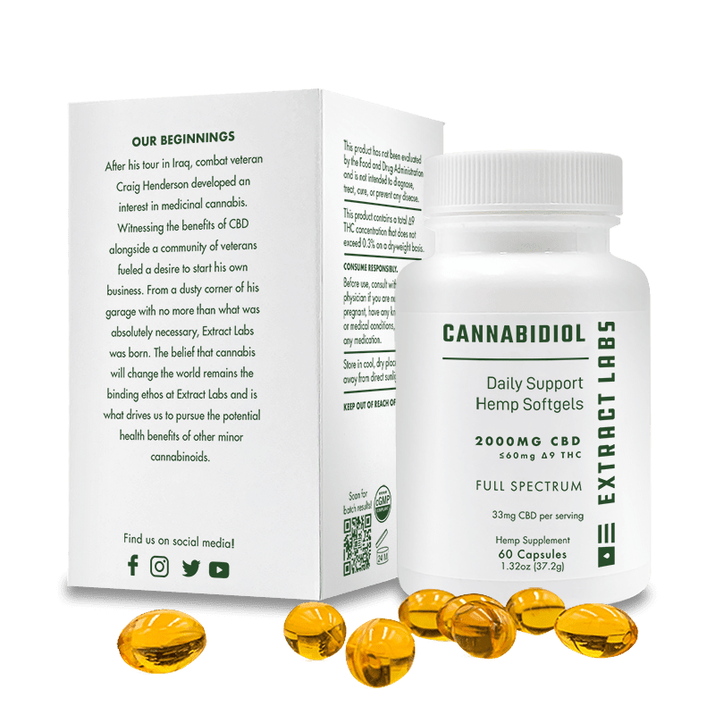 Extract Labs CBD Capsules | Daily Support