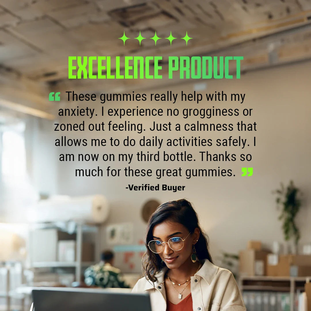 MoonWLKR CBD:Ashwagandha Stress Relief Gummies — Mixed Berry