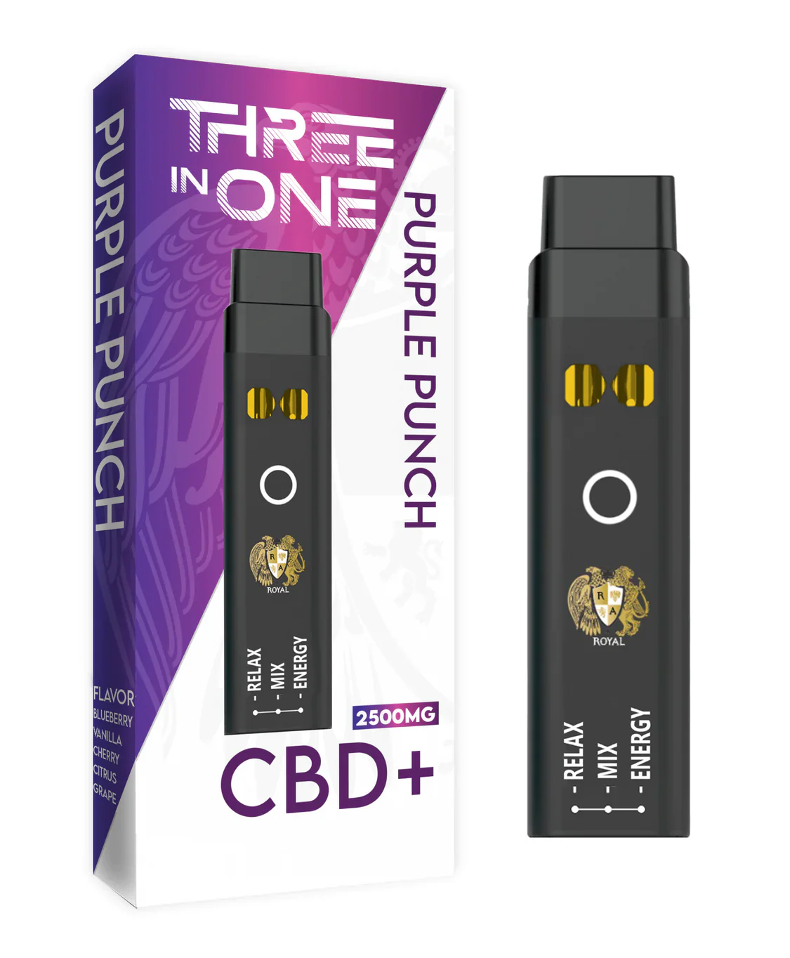 RA Royal CBD | CBD Three Strains In One Disposable Vape - 2500mg Best Sales Price - Vape Pens