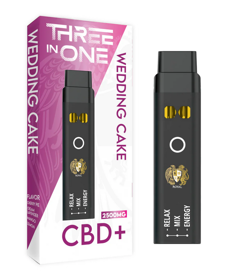 RA Royal CBD | CBD Three Strains In One Disposable Vape - 2500mg Best Sales Price - Vape Pens