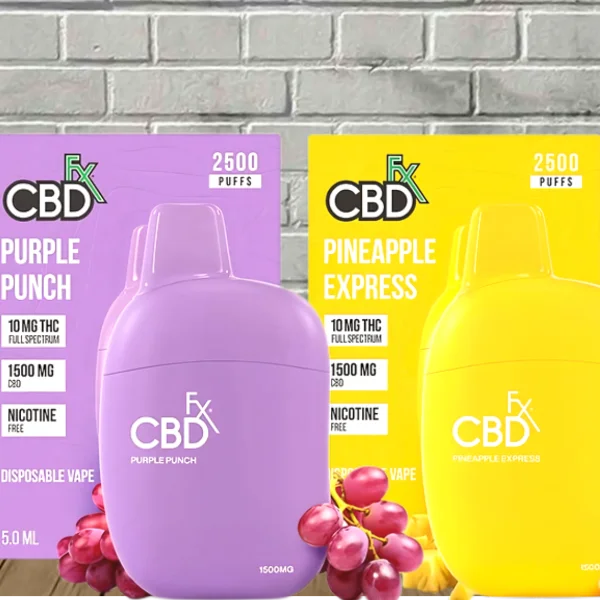 CBDfx Full Spectrum CBD + THC Disposable 2500 Puffs Best Sales Price - Vape Pens