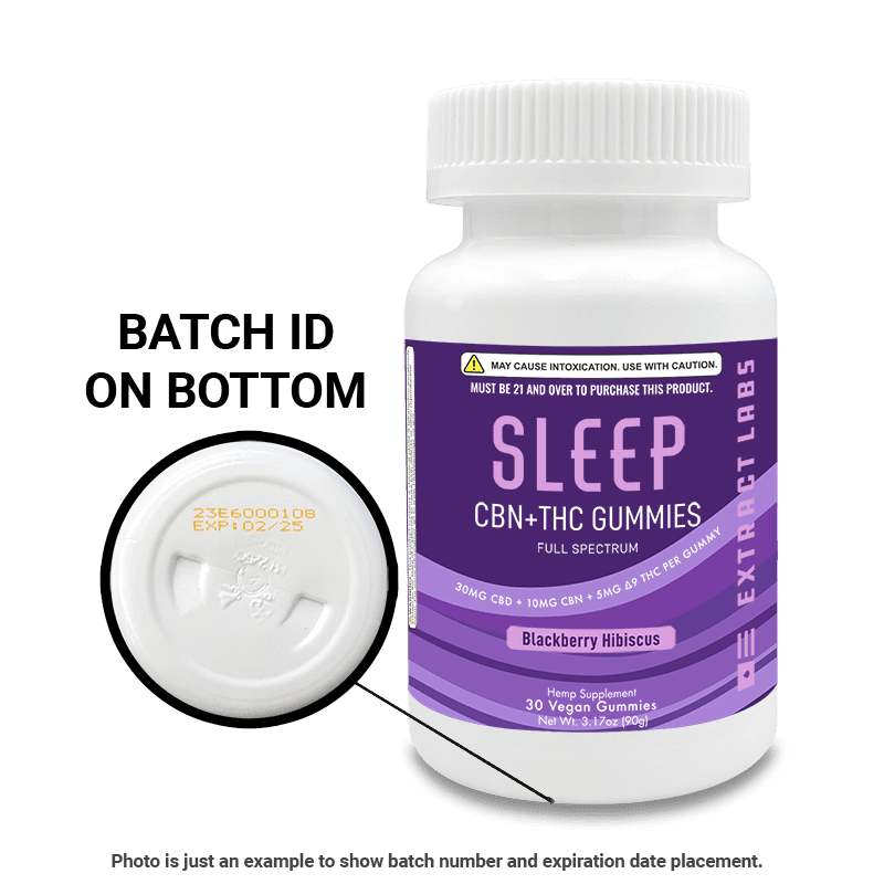 Extract Labs CBN + Delta 9 Gummies | Sleep Gummies | Blackberry Hibiscus