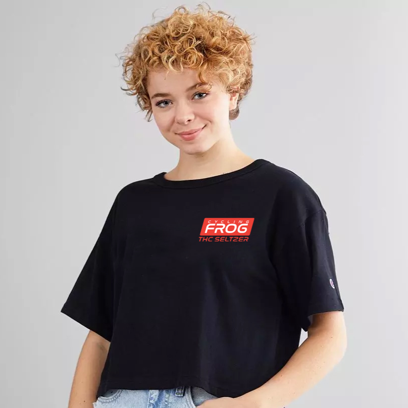 Cycling Frog Space Crop Top