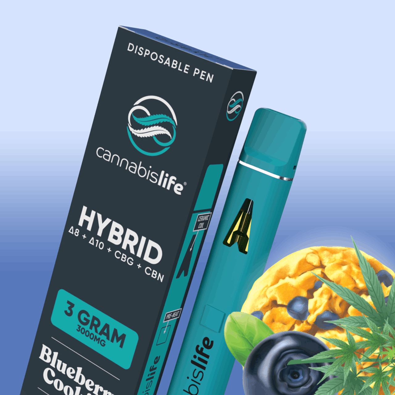 Blueberry Cookies Hybrid Disposable Vape Pen 3ml