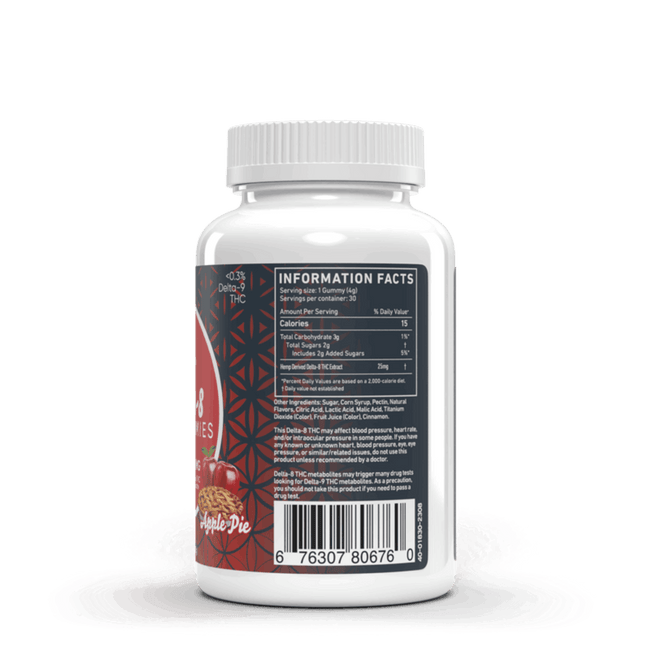 Apple Pie Delta 8 Gummies 30ct 750mg Best Sales Price - Gummies